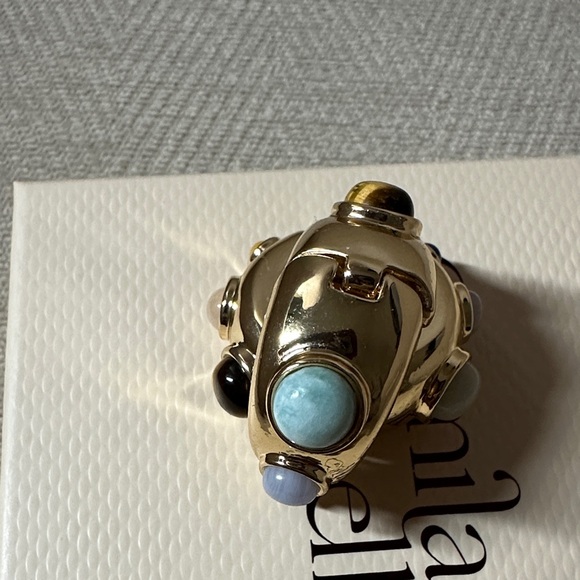 Camila Coelho Gold Earrings with Colorful Stones - Picture 6 of 7